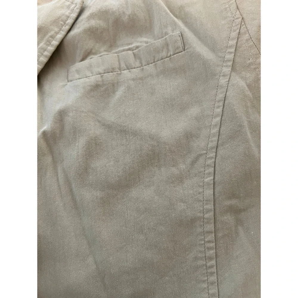 TravelSmith Mens Tan Cotton Nylon Safari Blazer Utility Travel Jacket Size M